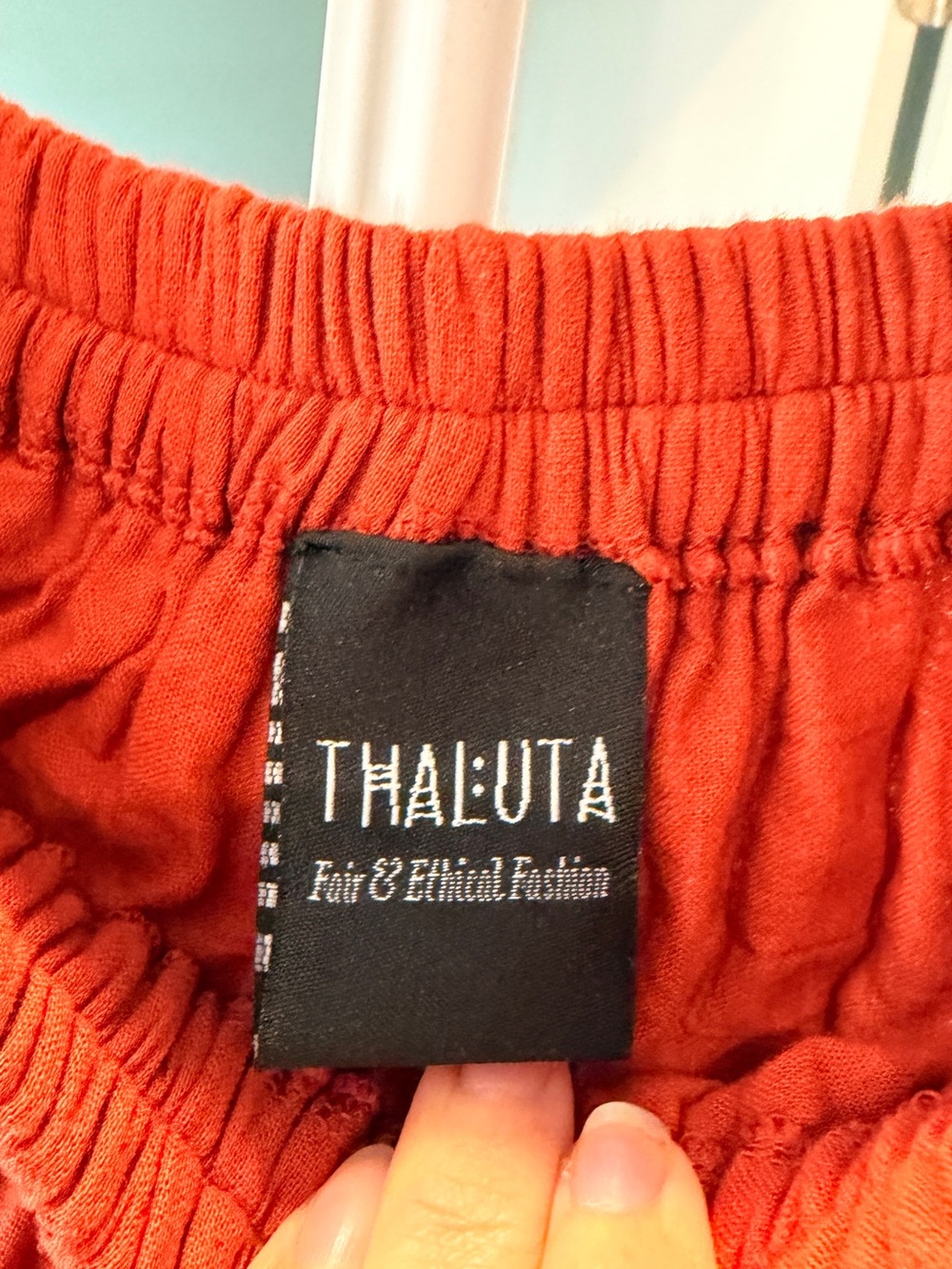 Thaluta Tiered Maxi Wrap Dress in Burnt Orange - Picture 3 of 7